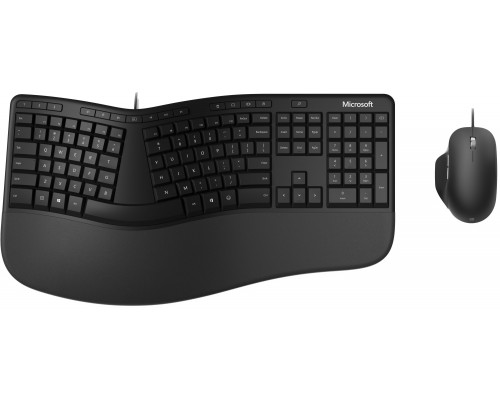 Microsoft Microsoft Ergonomic Desktop klawiatura Dołączona myszka USB QWERTY Skandynawia Black