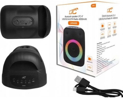 Vega GŁOŚNIK BLUETOOTH LTC 4`` USB/SD/AUX/RADIO FM 4000MAH LXPA505>