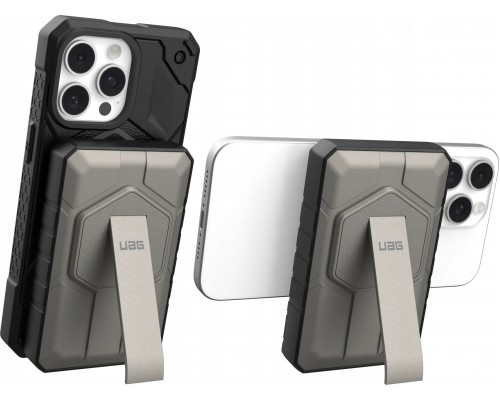 Baseus UAG Rugged 10K -  10000 mAh  podstawką,  kompatybilny  MagSafe,  (black/titanium)