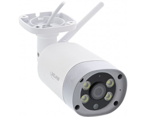 InLine Smart Home HD Outdoorcamera with LED Ligths, IP66
