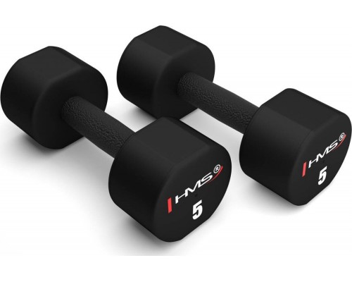 HMS Dumbbells HPT05 poliuretanowe 2 x 5 kg