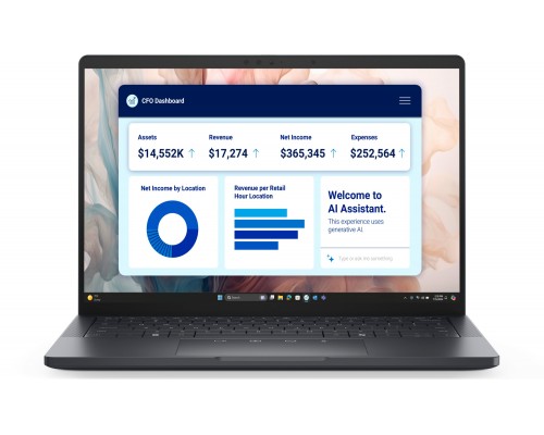 Laptop Dell DELL NTB Pro 13 Premium PA13250/U5-236V/Evo/16GB/512GB SSD/13.4" FHD+|IR Cam & Mic/65W/Backlit Kb/W11 Pro/3Y PS NBD