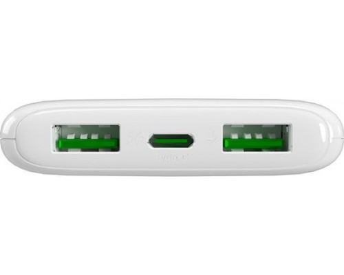 Puro DAILY 10 PLUS 10000mAh 2x USBA / 1x USB-C 22.5W - biały