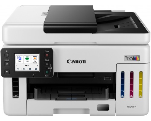 Canon MAXIFY GX6150 MegaTank - Multifunktionsdrucker - Farbe - Tintenstrahl - CISS - Legal (216 x 356 mm), A4 (210 x 297 mm) (Original) - A4/Legal (Medien) - bis zu 24 ipm (Drucken) - 350 Blatt - USB 2.0, Wi-Fi(n), LAN
