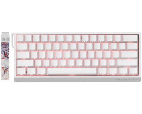 Madlions Fierce Gaming Gear (FGG) FGG MAD60 HE RGB - US układ - Magnetic Amber Pro Switches - Czysty Biały (Biały) Magnetyczna Gamingowa