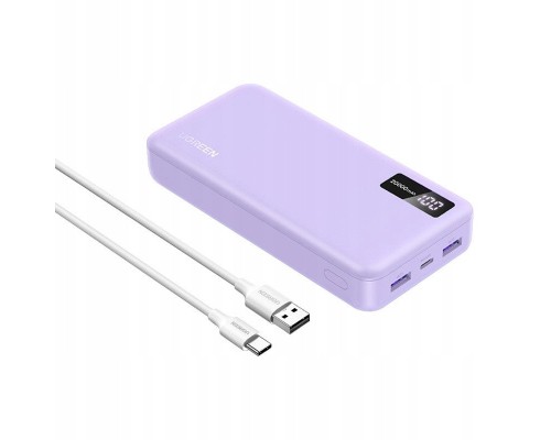 UGREEN PB312 20000mAh 2xUSB-A, USB-C 20W Purple