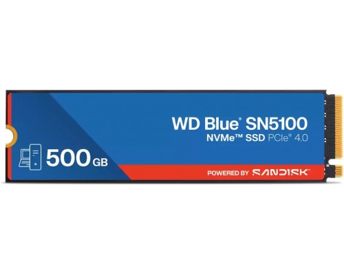 SSD SanDisk SN5100 500GB M.2 2280 PCI-E x4 Gen4 NVMe (WDS500G5B0E-00CPE0)