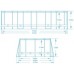 Bestway  Frame-Based  610 x 366 x 122 cm 18w1 Bestway 5611R EDUKAMP
