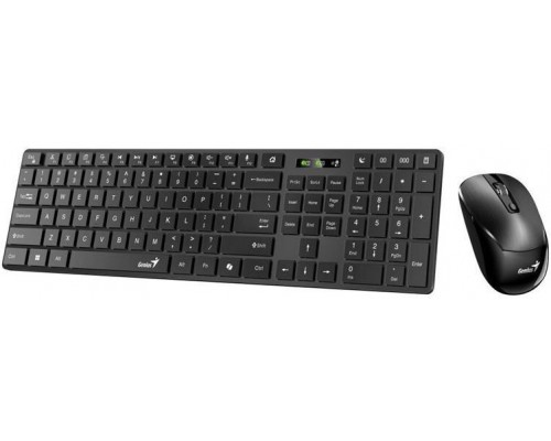 Genius SlimStar 8250 Zestaw klawiatura i mysz bezprzewodowa Czeska/Słowacka czarna