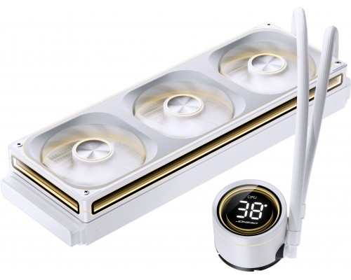 Jonsbo TH-360 AiO wodne, ARGB, wyświetlacz segmentowy 360mm, White