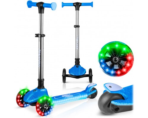Ricokids Three-wheeled dla dzieci Balance świecąca w ciemności Ricokids Jelly - niebieska