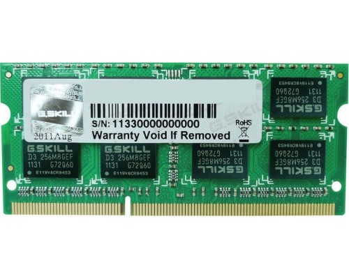 G.Skill SODIMM, DDR3L, 8 GB, 1600 MHz, CL11 (F3-1600C11S-8GSL)