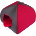 HOBBYDOG Budka Igloo - Czerwona w kratkę R3