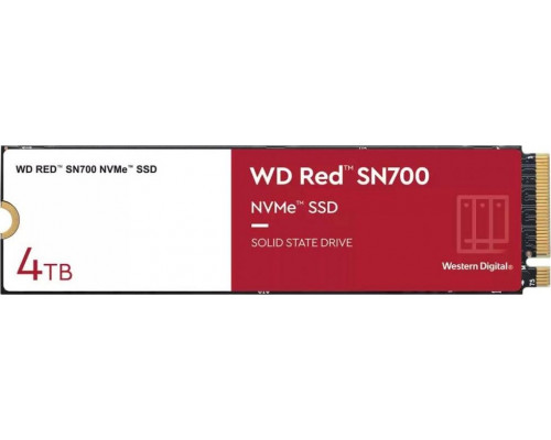 SSD SanDisk Red SN700 4TB M.2 2280 PCI-E x4 Gen3 NVMe (WDS400T1R0C)