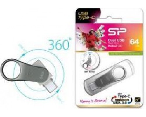 Pendrive Silicon Power Mobile C80, 32 GB (SP032GBUC3C80V1S)