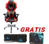 Blue Auroza X1 LED Black-Red + Set (EEC301P)