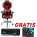 Blue Auroza X1 LED Black-Red + Set (EEC301P)