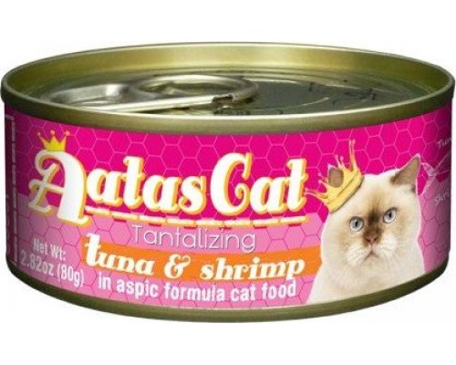 Brit Wet cat food, canned with tuna and shrimps 5x80g