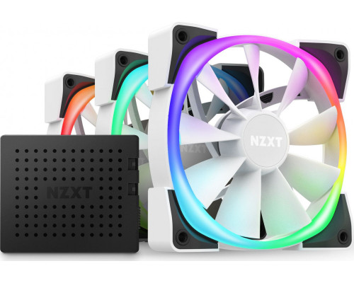 Nzxt Aer RGB 2 120mm White 3-pack + Hub (HF-2812C-TW)