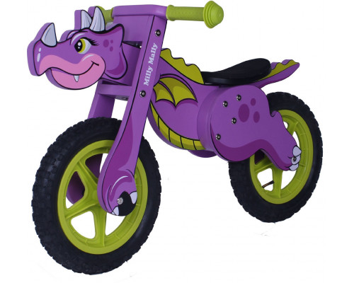 Milly Mally Balance Bike Dino Purple (1577)
