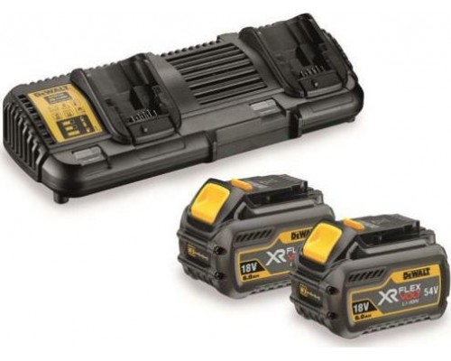 Dewalt DEWALT DUAL BATTERY CHARGER DCB132 + 2 x BATTERY 54/18V 6.0/2.0Ah DCB546 DCB132T2-QW