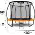 Garden Trampoline Neo-Sport NS-10C201 With inner mesh 10 FT 312 cm