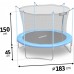 Garden Trampoline Neo-Sport NS-06W181 With inner mesh 6 FT 183 cm