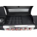 Lund 6+1 stainless steel, cast iron grate 73x40 cm