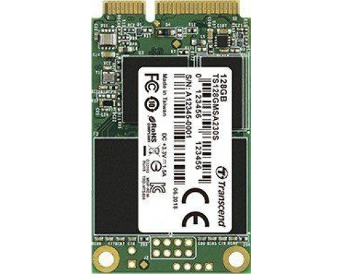 SSD Transcend 230S 128GB mSATA SATA III (TS128GMSA230S)