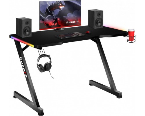 Gaming desk Huzaro Hero 2.5 RGB Black 120 cmx60 cm