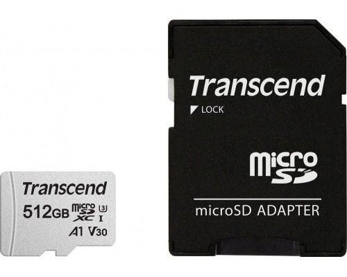 Transcend 300S MicroSDXC 512 GB Class 10 UHS-I/U3 (TS512GUSD300S-A)