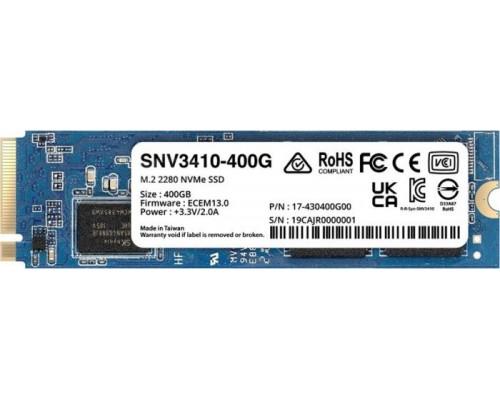 SSD Synology SNV3410 400GB M.2 2280 PCI-E x4 Gen3 NVMe (SNV3410-400G)