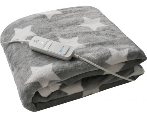 Oromed Large fleece heated blanket 130x180 cm With stars pattern