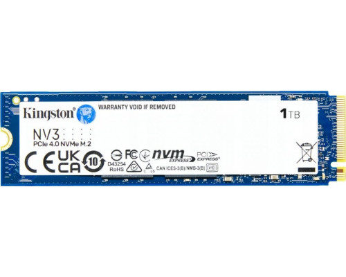 SSD Kingston SNV3S 1TB M.2 2280 PCI-E x4 Gen4 NVMe (SNV3S/1000G)