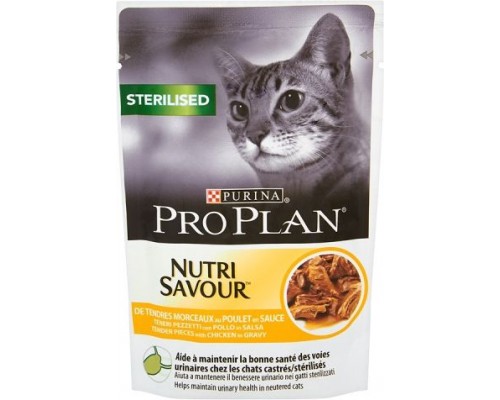 Purina Pro Plan Sterilised Nutrisavor Chicken 5x85g