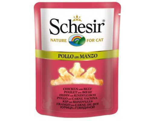 Agras Delic SCHESIR CAT 5x70g sash WITH CHICKEN + OX IN ROLLS