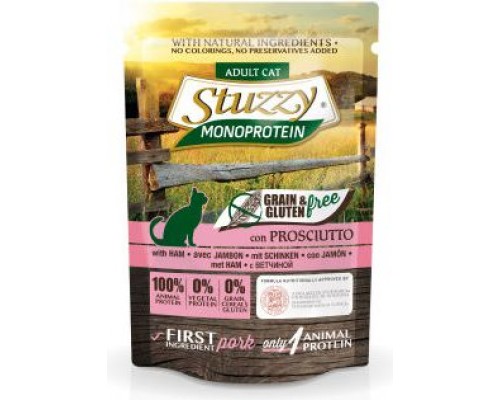 Agras Delic STUZZY CAT 5x85g sachets MONOPROTEIN HAM