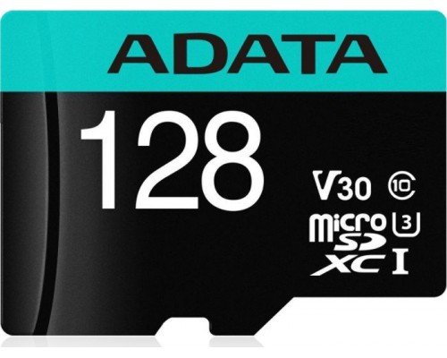 ADATA Premier Pro MicroSDXC 128 GB Class 10 UHS-I/U3 A2 V30 (AUSDX128GUI3V30SA2-RA1)