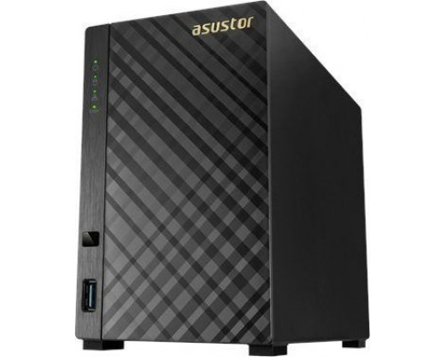 Asus ASUStor AS3102T v2 2-Bay Intel Celeron Dual-Core 1.6 GHz, 2GB, up to 2x3.5" HDD, 1xGbE, USB 3.0, AES-NI