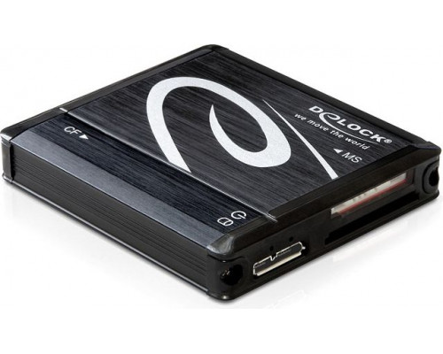 Reader Delock USB 3.0> All in One (SD, MS, CF, M2), black (91704)