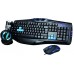 Keyboard + mouse E-Blue Cobra Black and blue