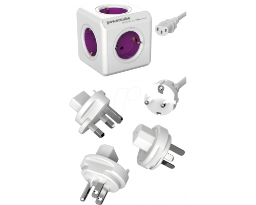 PowerCube ReWirable 1m Travel Plug(1801/DERW3P)