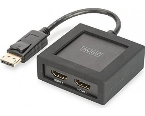 DIGITUS Splitter 1 DP Eingang -> 2 HDMI Ausgänge 4K - DS-45403