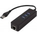 HUB USB LogiLink USB 3.0 3xUSB 3.0 1xRJ45 (UA0173A)