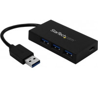 HUB USB StarTech 4 Port USB 3.0 Black (HB30A3A1CFB)
