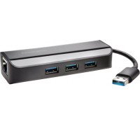 HUB USB Kensington USB 3.0, 3Port + Ethernet,  (K33982WW)