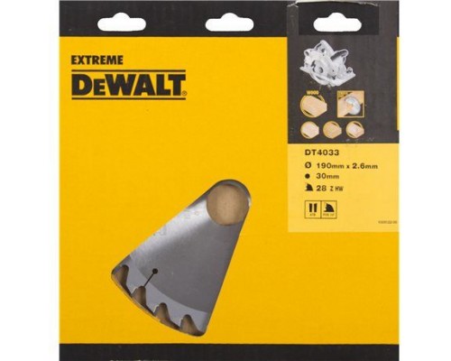 Dewalt 190x30mm, 28 z (DT4033-QZ)