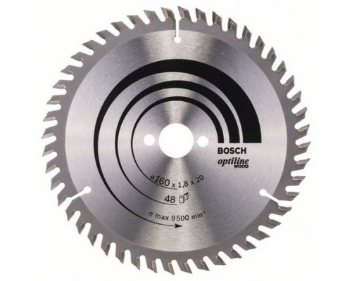 Bosch Optiline Wood 160 x 20mm 48z (2608641172)