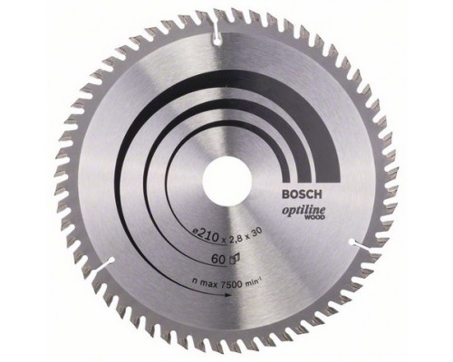 Bosch Optiline Wood 210 x 30mm 60z (2608641190)