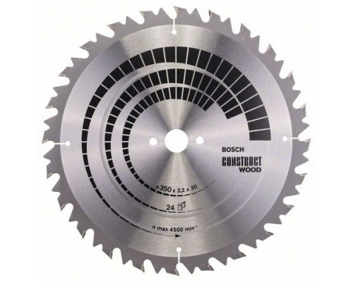 Bosch Construct Wood 350 x 30mm 24z (2608640702)